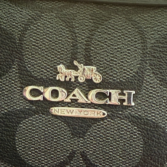 Coach Black/Charcoal Signature Mini Satchel - Picture 3 of 9